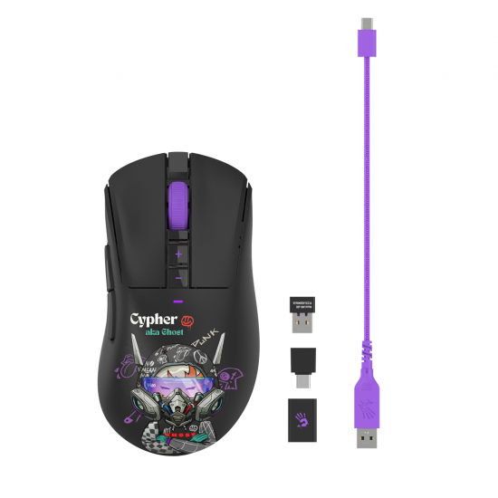 A4tech Bloody R73 Pro  Cypher Ghost Геймърска безжична оптична мишка