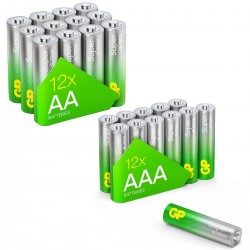 GP SUMMER PACK alkaline batteries ULTRA AA x 12 pcs. + ULTRA AAA x 12 pcs. + Fan GP BATTERIES GP SUMMER PACK alkaline batteries ULTRA AA x 12 pcs. + ULTRA AAA x 12 pcs. + Fan GP BATTERIES