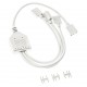 Кабел Kolink ARGB 1-3 Сплитер - 30 cm Бял